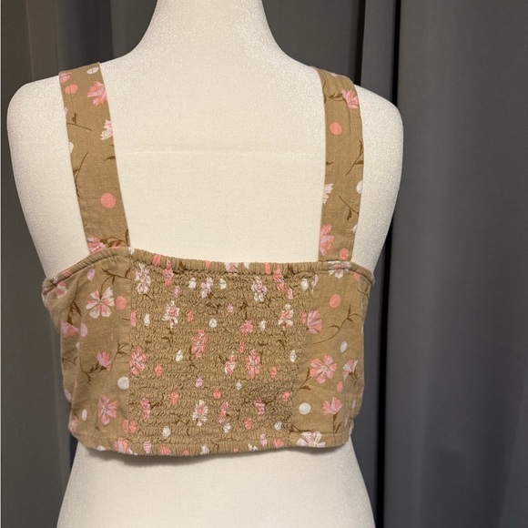 BP. Floral Smocked Crop Cami Size 1X - NWT - Picture 3 of 5